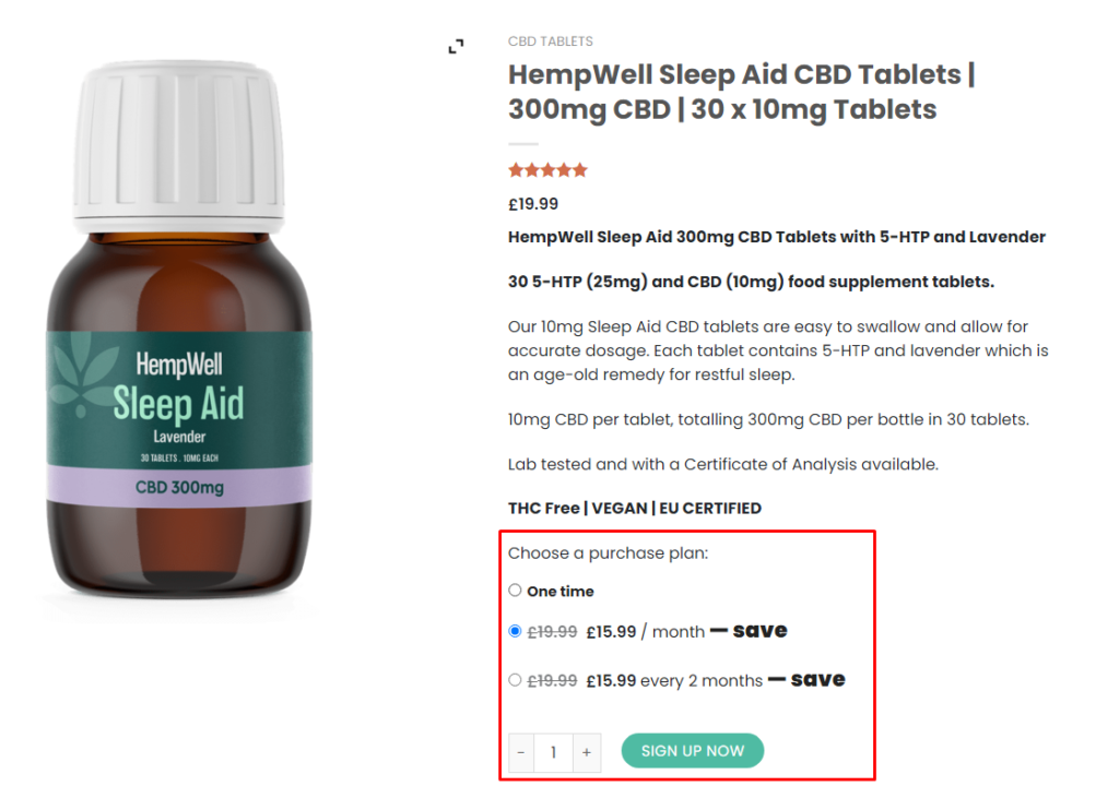 purchase plan - subscriptions